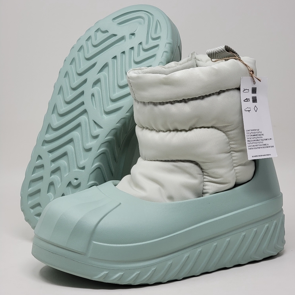 Adidas Women's Size 5.5 AdiFOM Superstar Winter Boot Linen Green IG2161 New
